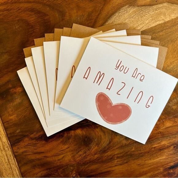 Greeting Cards Love Notes Encouragement Gift for Friend 6 w/Envelopes Custom B… - Picture 1 of 3